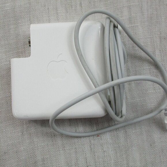 Apple AC MacBook Pro Adapter Replacement Wall Charger White w/ Power Code Cable - Picture 4 of 6